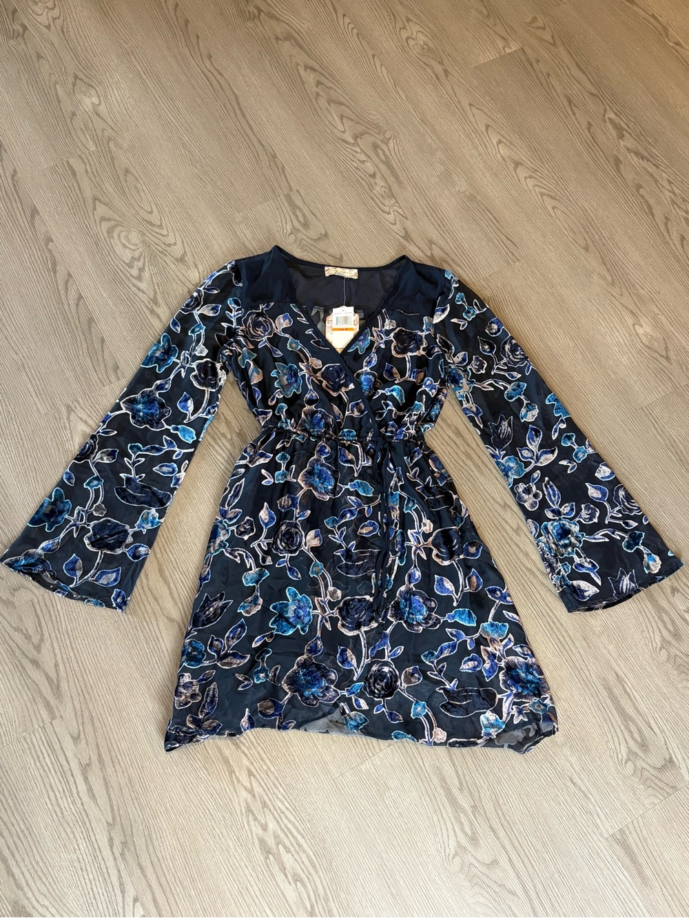 Band of Gypsies Navy Blue Floral Mini Dress